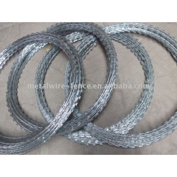 Galvanisé Concertina Razor Wire